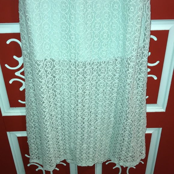 NWOT Mint Strapless/Open Back Lace/Crochet Maxi L - Picture 6 of 13